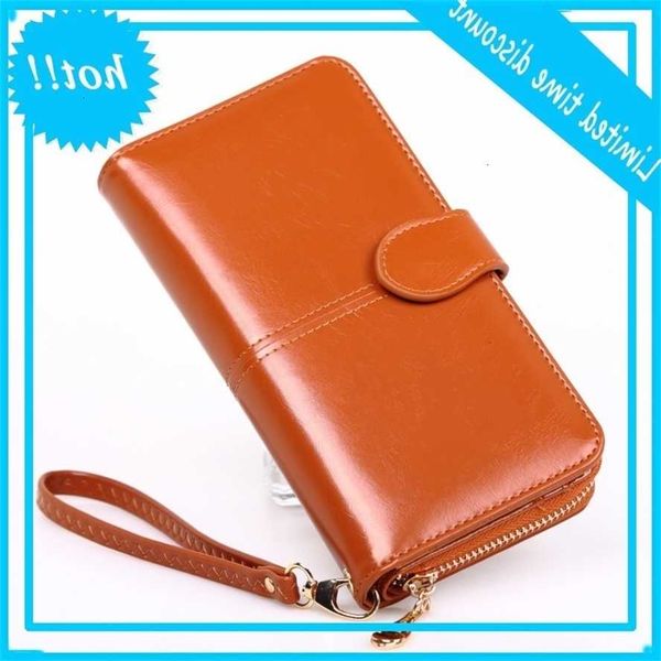 

oil wax bag hasp money pure clips rits clip gesp portfolios women, Red;black