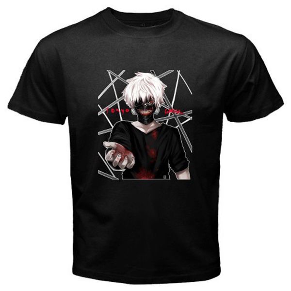 

новый токио вурдалак kaneki аниме манга белый черный тенниска размер s для 2xl футболка с коротким рукавом футболка новый спортивный толстов