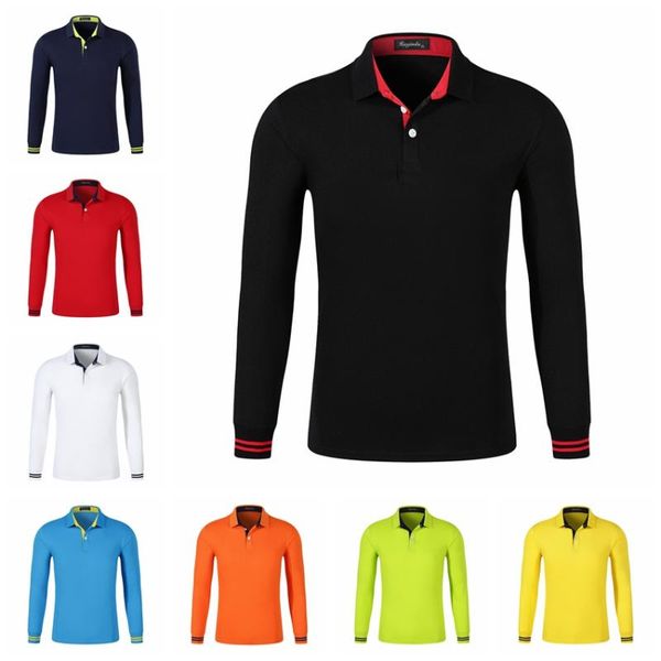 

men's polos fall breathable cotton slim shirt men long sleeve fashion collar fitness solid male golf color workwear, White;black