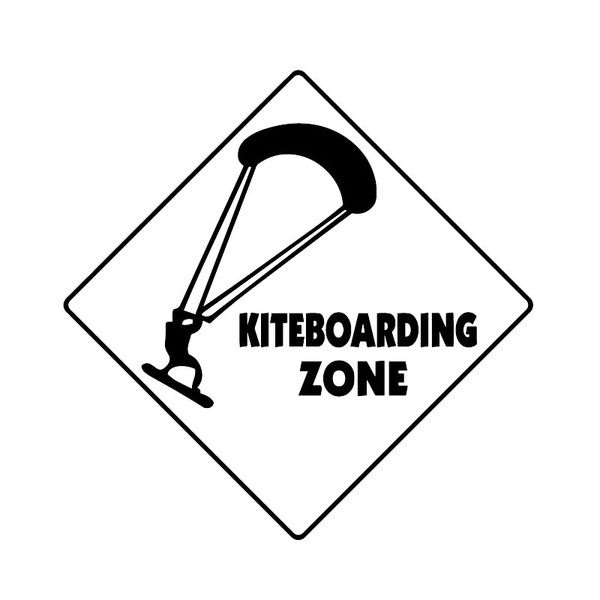 

15.6cm*15.6cm kiteboarding crossing sign zone car whole body decoration decals waterproof vinyl decals c31-0500