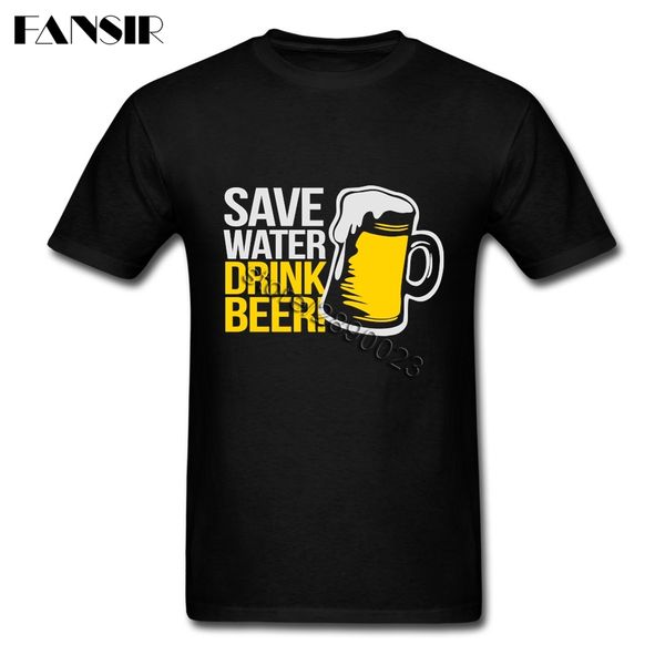 

save water drink beer short sleeved t-shirts teenage simple style camisa o neck men t shirt for team sport hooded sweatshirt hoodie