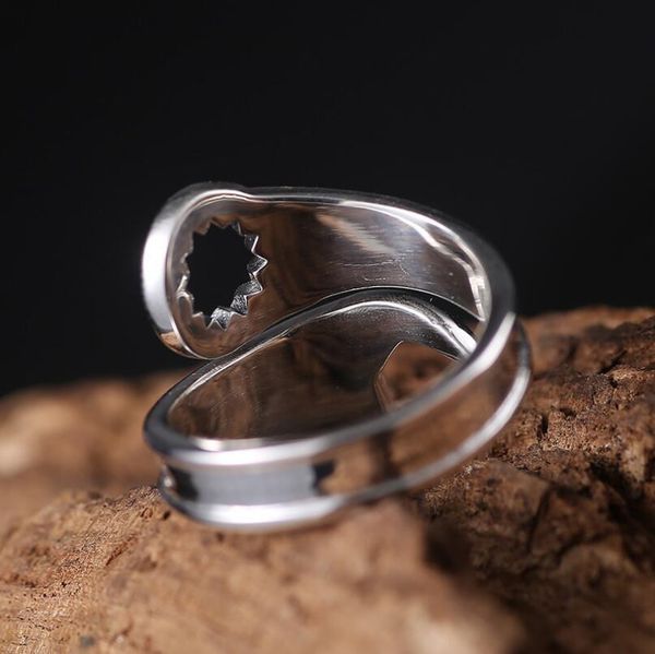 

motor biker ring box spanner curved mechanic men's wrench tool stainless steel, Silver