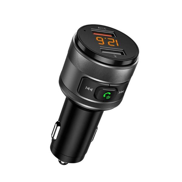 

с57 автомобильный mp3-плеер автомобиля hands-free calling music зарядное устройство fm-передатчик пескоструйные texture зарядное устройство