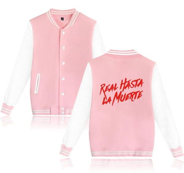 

real hasta la muerte 2020 korean the new autumn baseball jacket fashion casual loose jacket hip hop college style long sleeve, Black;brown