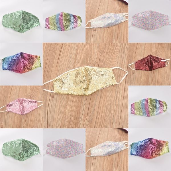 

factorypfi3mask luxury glitter face rhinestone bling mouth breathable crystal shiny white polyester dus