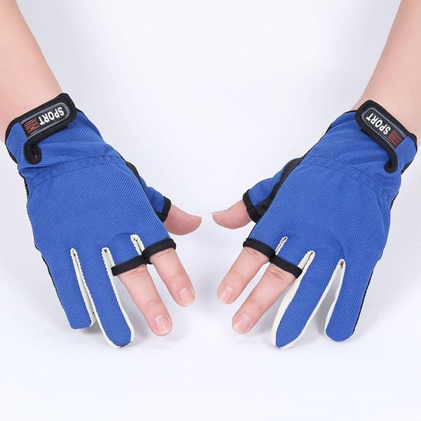 

1 pair outdoor fishing gloves breathable gloves for fishing cycling climbing 3 finger cut wear-resisting gloves bbybba alice_bag