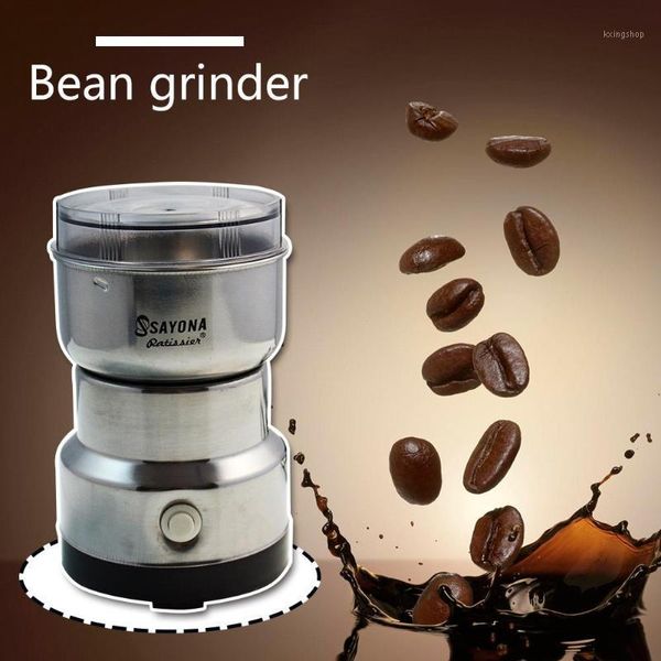 

mini coffee grinder nuts herbs grains crusher multifunction blender uk plug coffee bean easy to grind salt pepper spice powerful1