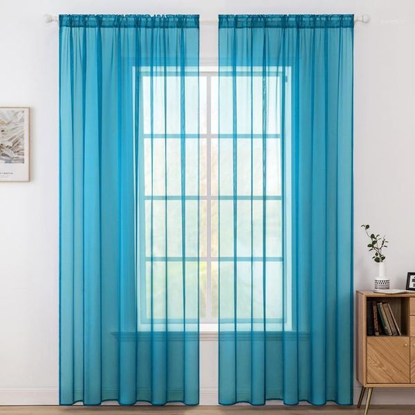 

kitchen door modern soft sheer voile curtains translucidus tulle tule curtain for living room bedroom window decoration salon1