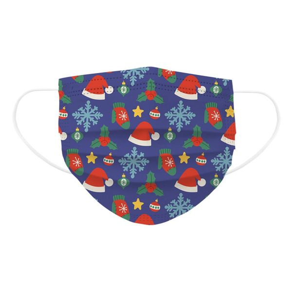 

wholesale disposable face mask christmas mask printed disposable masks fast delivery mascarilla masker bbypvc bwkf