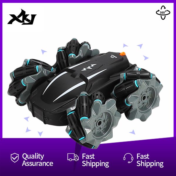 

360 вращающаяся rc 4wd 2.4g drift stunt high speed ​​climbing внедорожной гоночный автомобиль с led lights игрушка в подарок для детей