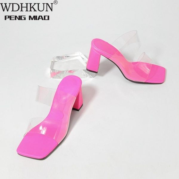 

sell clear heels slippers women sandals summer shoes woman transparent pvc high pumps wedding jelly buty damskie high heels, Black