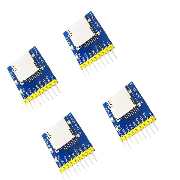 

4pcs micro sd tf t-flash card card module module spi w / преобразователь уровня