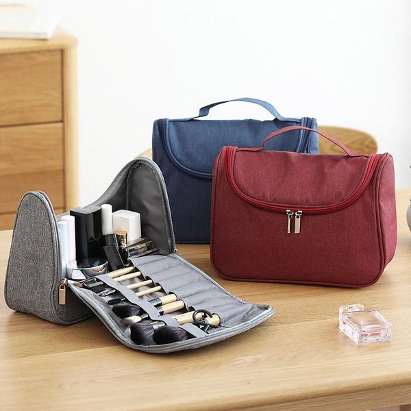 

holder toiletry wash bag handbag for women travel make up bag travel cosmetics organizer with zipper makeup brush storage1