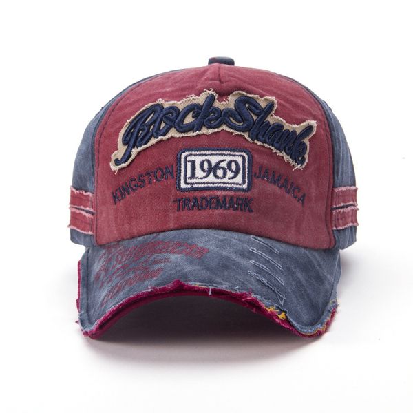 

explosion style hat fashion old ragged edge baseball cap mens designer fashion cap designer baseball cap, Blue;gray