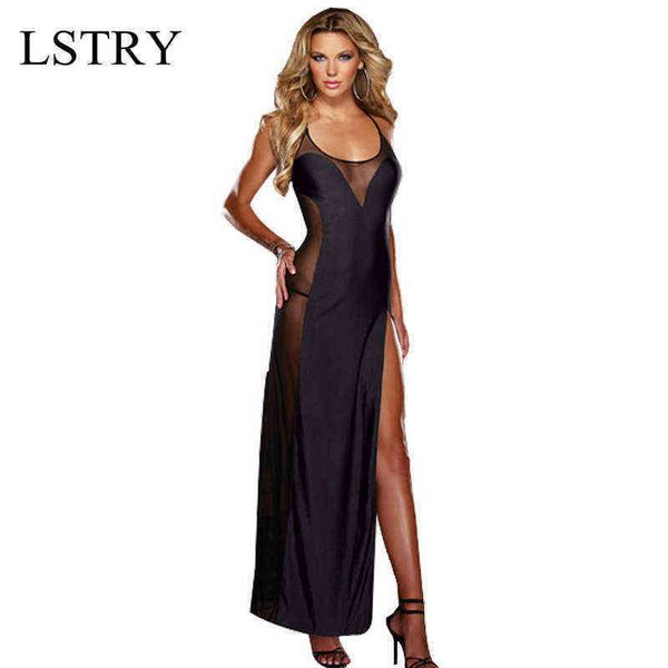 NXY Lingerie Sexy Porno Donna Abito lungo Hot Erotic Accappatoio Pizzo Indumenti da notte Biancheria intima Camicie da notte Costumi neri Sex Dress1217