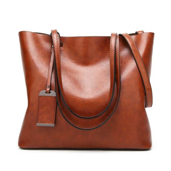 

solid color women shoulder bags soft pu leather casual totes for female all-match ladies high-capacity handbags