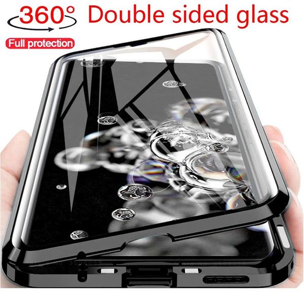 

360 full protection magnetic case for samsung a71 a51 m21 a21s m30s a50 a70 m51 m31 s20fe a31 a41 a11 double-sid wmtgdx