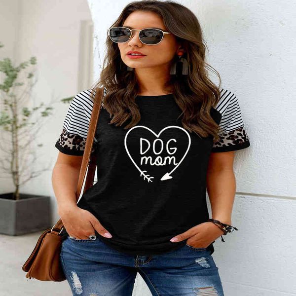 

summer dog mom t-shirt women aesthetic casual tees trendy t-shirt 90s women fashion personal female harajuku t shirt, White
