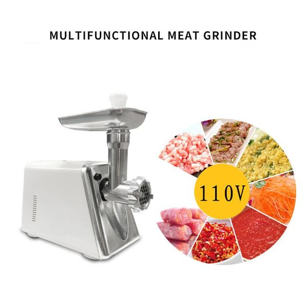 

electric meat grinder 110v 1500w household stainless steel meat mincer automatic grinding machine minced sausage machines
