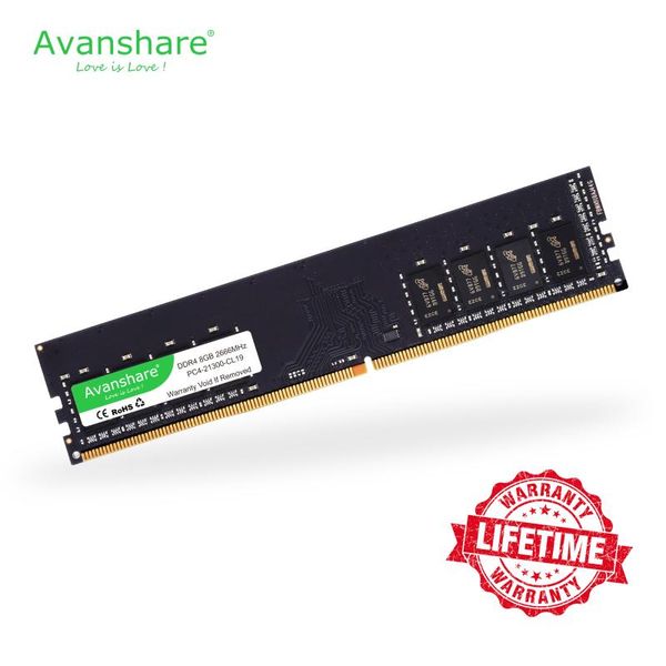 

avanshare ddr4 memory ram 4gb 8gb 16gb 2666 2400mhz 288pin lifetime warranty high performance speed deskintel amd inter stic