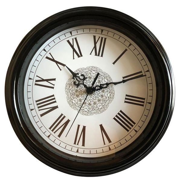

wall clocks large art america-style silent clock retro roman numerals nordic vintage home decor duvar saati gift fz857