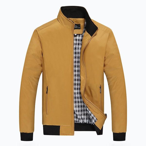 

factory direct autumn and winter thin men's collar solid color slim jacket youth korean leisure jacket men, Black;brown