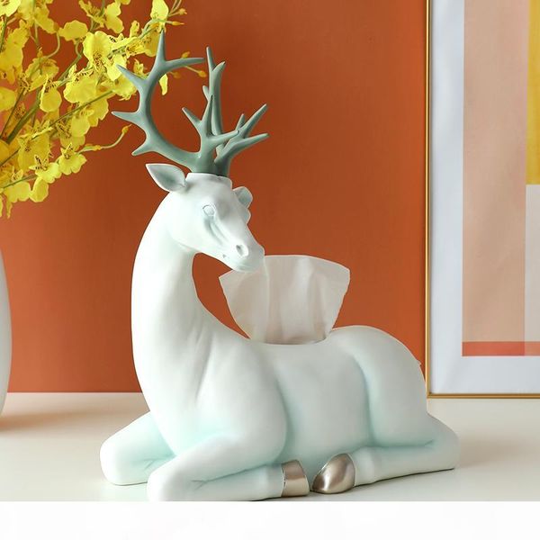 

deer figurine craft decoration tissue boxes container table l living room tussue box kitchen napkin holder home decor