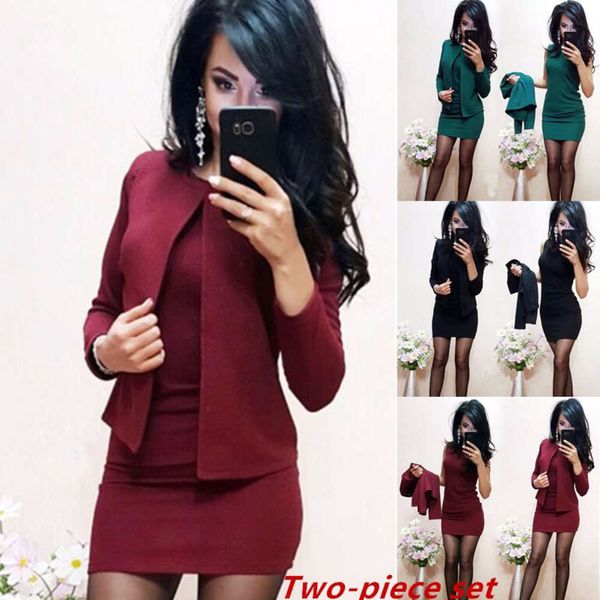 

2019 women's profsional suit drs, Black;gray