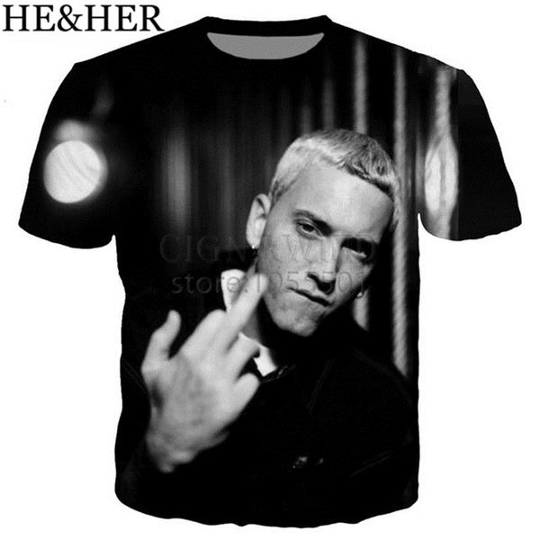 

design rapper eminem style 3d print shirts hippie funny comics men clothing
