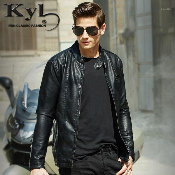 

2021 new fashion autumn winter men brand faux soft leather jackets pu black red zippers long sleeve motorcycle coat 6121