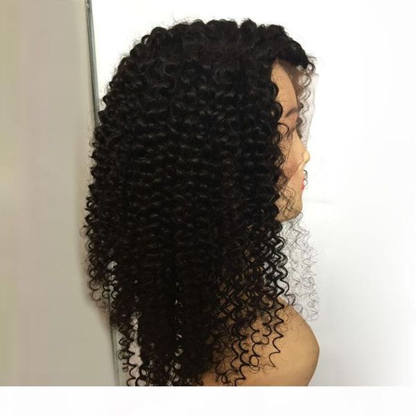 

full lace wig human hair natural color wigs for black women virgin peruvian straight wave natural hairline with baby hair around, dhl, Black;brown