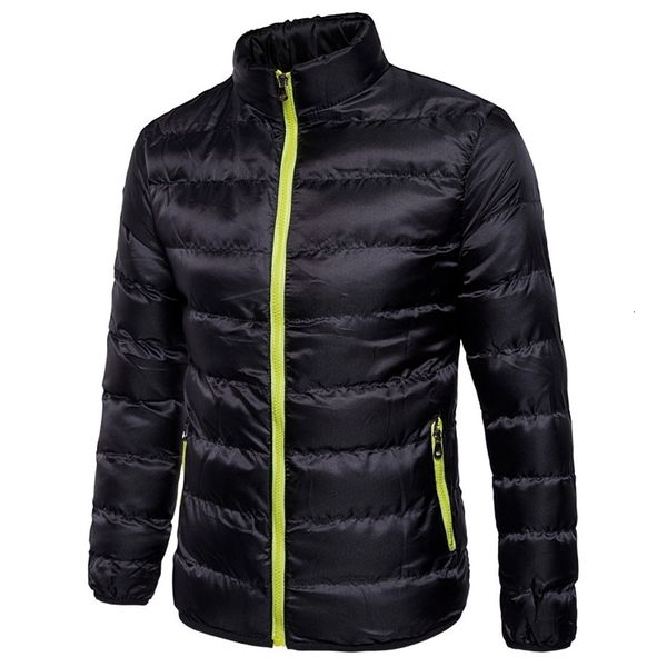 

men's color contrast hooded cotton padded jacketblack friday