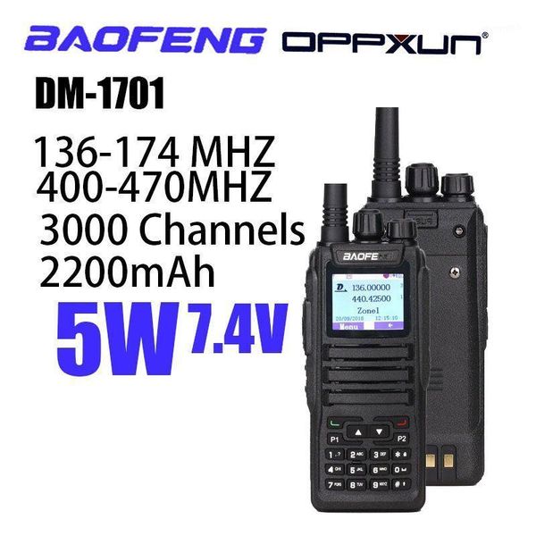 

baofeng dm-1701walkie talkie dual time slot dmr digital tier1 & 2 3000 channels 10000 contacts radio1