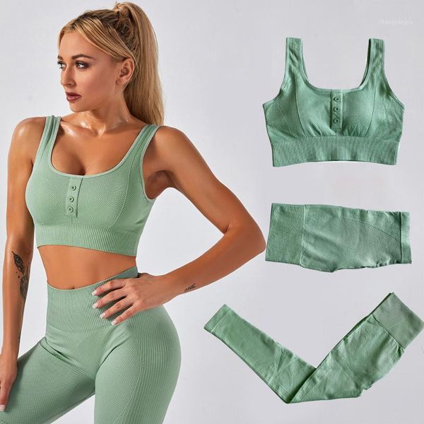 

yoga outfits set crop bra workout clothes sportswear seamless women's tracksuit leggings for fitness gyms high waist pants shorts1, White;red
