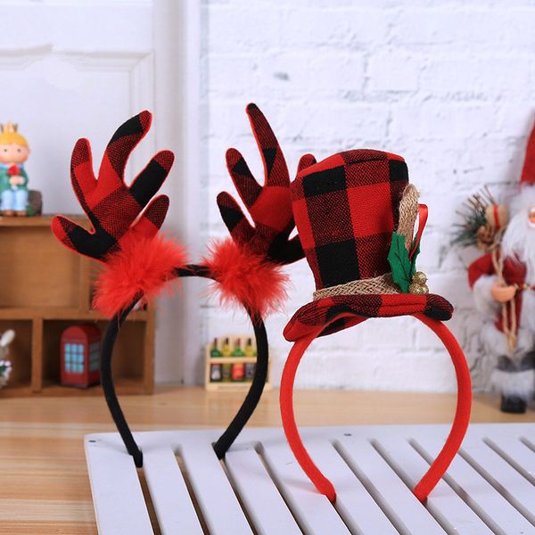 

gift santa tree elk ears headband navidad ornaments xmas party cosplay christmas decorations for kids new year gifts