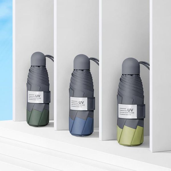 

мини colorblock зонт пять складной солнцезащитный upf50 зонт parapluie складной женщины карманный umbrellara у женщин yxlyez garden_light