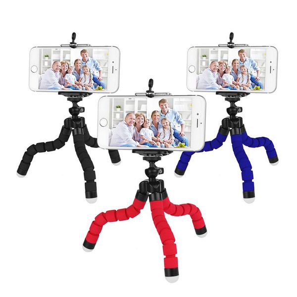 

universal ocs mini tripod supports stand sponge phone holder tripod phone holder universal stand bracket for cell phone car camera selfi
