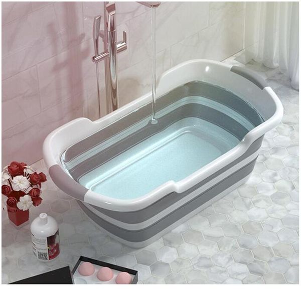 

folding baby bathtub pet bath tubs baby shower portable sile non-slip cat dog bath tubs newborn supplies bathroom ac sqckzt