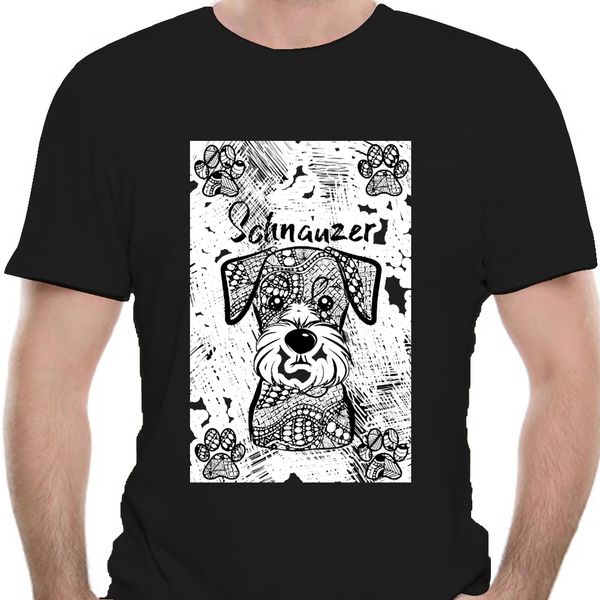 

2019 new summer men fashion schnauzer - black sleeved baseball cotton tshirt t-shirt 8620a sport hooded sweatshirt hoodie