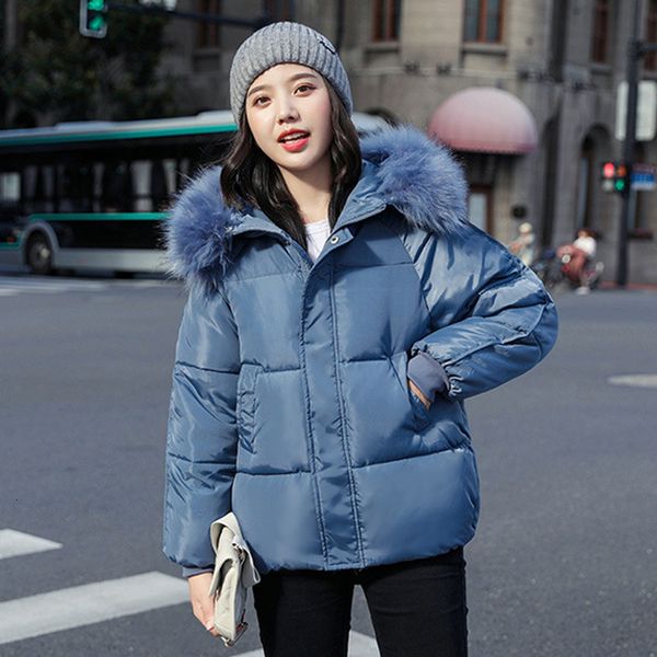 

thick women plus size jackets winter parka office ladies solid warm hooded with fur collar casual female coats chaqueta mujer