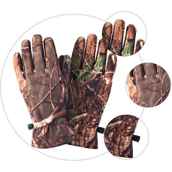 

ski gloves 1 pair of camo hunting full finger outdoor camouflage gear