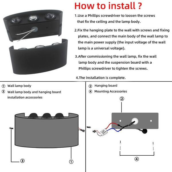 

открытый бра 85v 265v ip65 водонепроницаемый открытый светильник 2w 4w 6w 8w 10w 12w наружный светодиодный кпт jllqqp sinabag