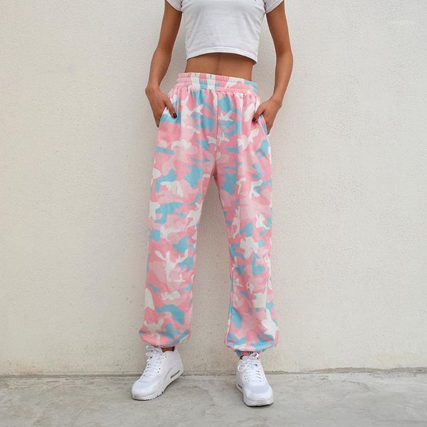 

sexy stage costume pink camouflage pants casual student trousers hip hop street dance clothes nightclub dj ds rave wear dt14351, Black;red