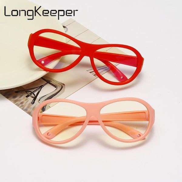 

sunglasses longkeeper anti blue light glasses kids soft frame oval optical eyeware children boys girls computer clear lens eyeglasses uv4001, White;black
