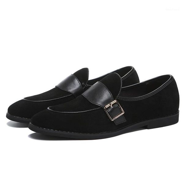 

2020 men's loafers spring summer fashion casual slip on shoes black suede flats shoes driving moccasins new arrival1