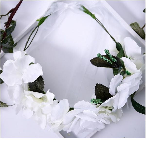 

artificial flower crown headpiece women girls hair accessories for women flower wreath headband wedding party floral jllays
