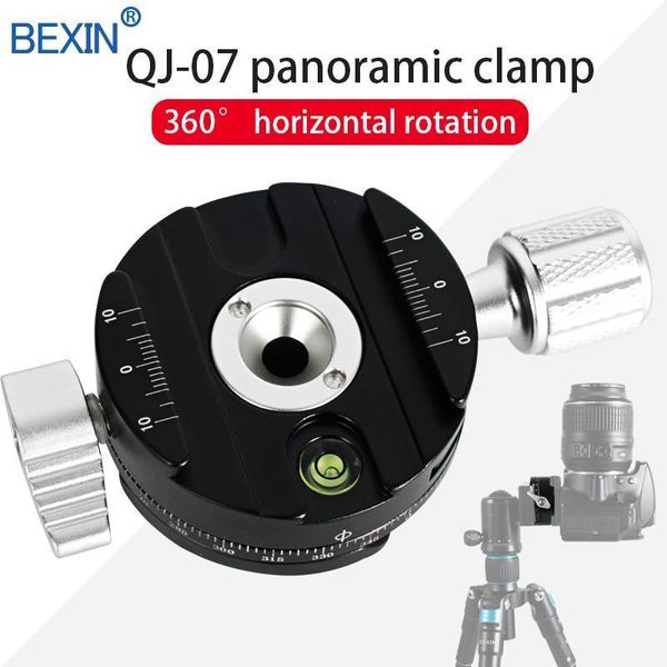 

tripod heads bexin qj07 quick release clamp camera mount clip plate adapter 360 rotate panoramic for dslr camera1