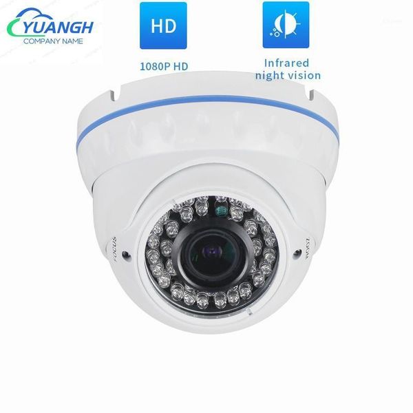 

2mp surveillance cameras 1080p metal dome 2.8-12mm manual zoom lens osd menu indoor ir night vision camera1
