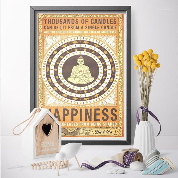 

paintings canvas pictures home decoration buddha statue modern wall artwork hd prints creative poster modular for living room1