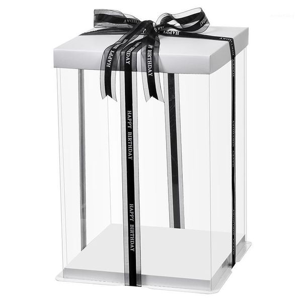 

kccb plastic transparent cake box custom cake box plastic sample for birthday1